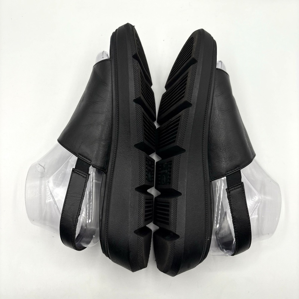 TAMARIS Lally Sandal Women's Size 38 US 8‎ Black Leather Slingback Platform Shoe - Picture 6 of 7